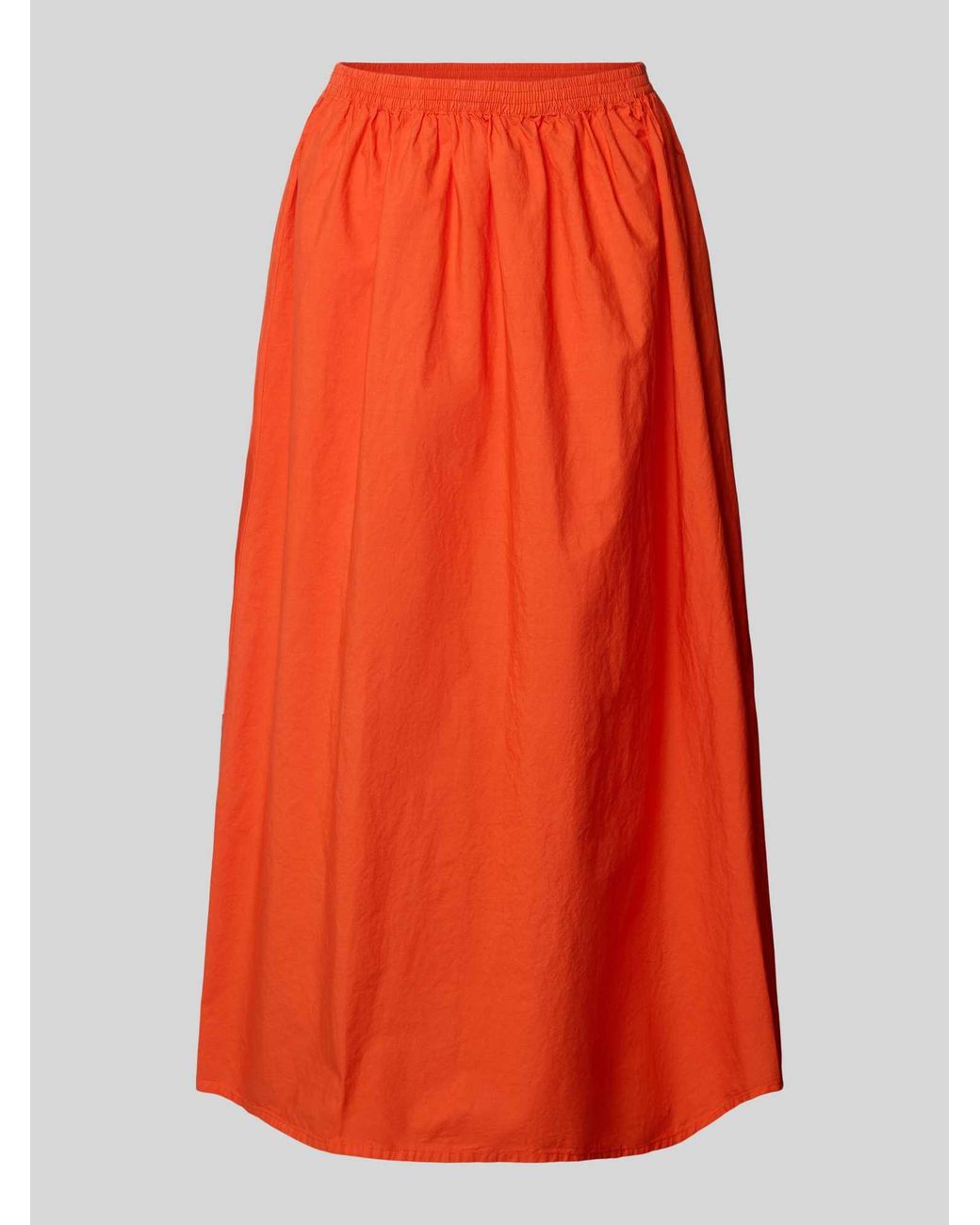 American Vintage Midirok Met Elastische Band in het Orange