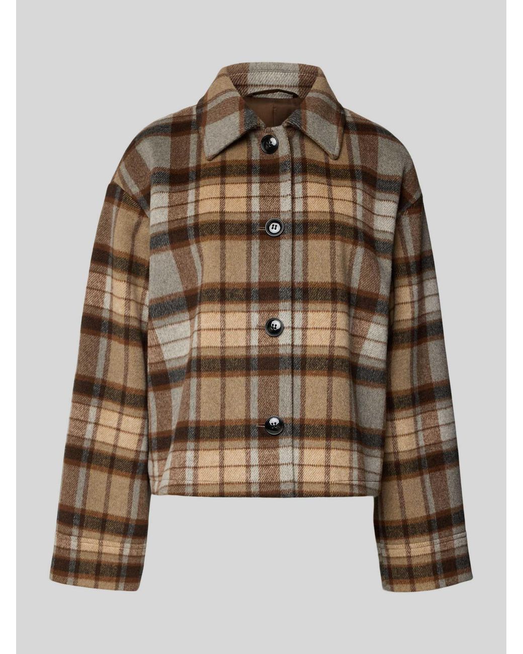 Jake*s Regular Fit Jack Met Wolmix in het Brown