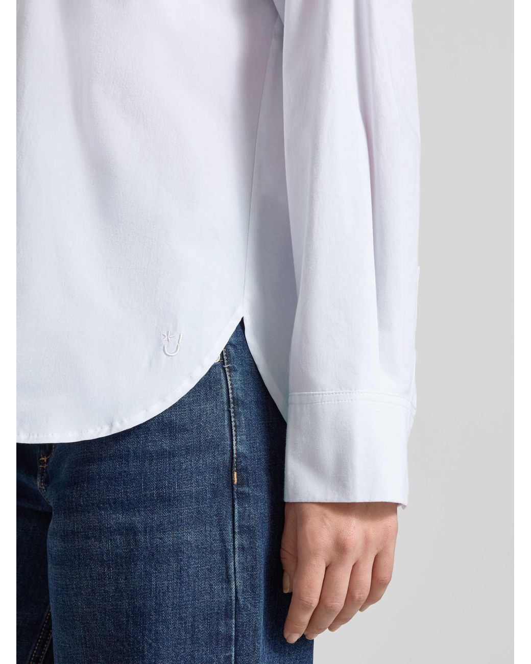 Jake*s Relaxed Fit Blouse Met Borstzak in het White