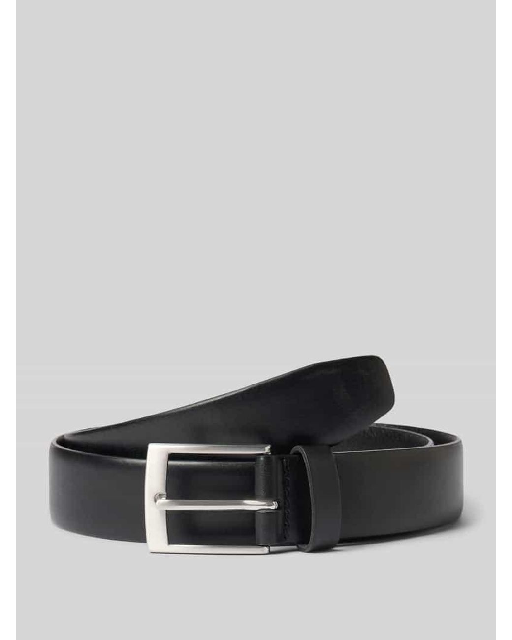 S.oliver Gürtel aus echtem Leder Modell 'Basic Belt' in Black für Herren