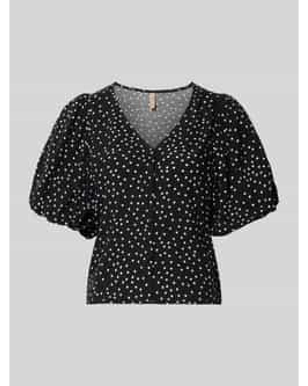 Soya Concept Blouses Korte Mouw in het Black