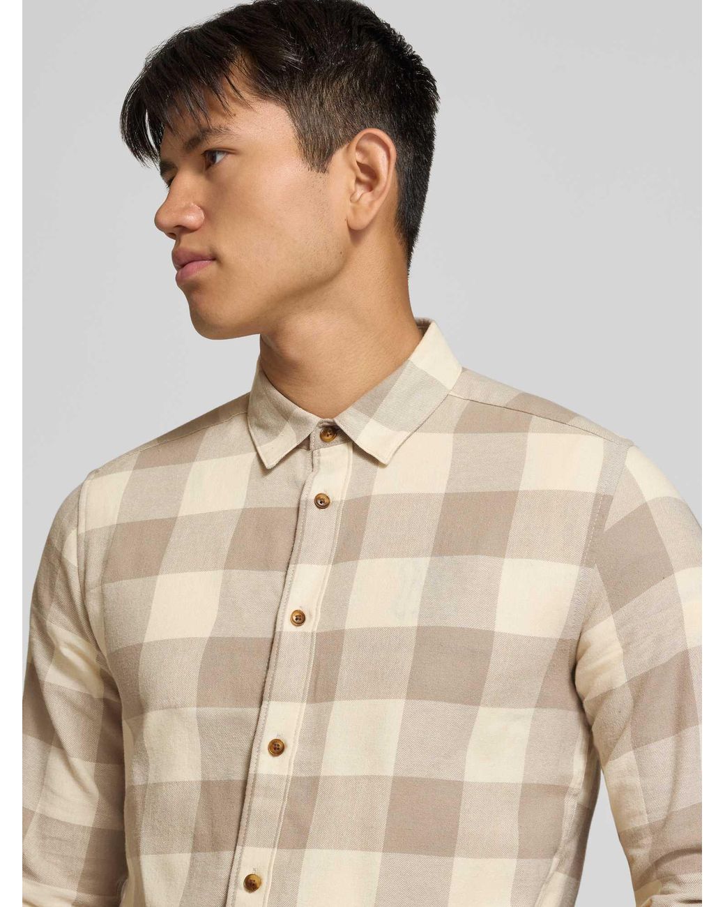 Only & Sons Casual Overhemden in het Natural voor heren