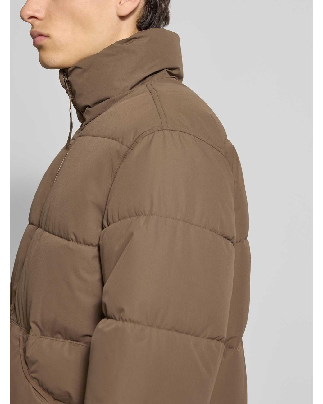 Only & Sons Regular Fit Buffer Jacket Met Opstaande Kraag Model 'Pack' in het Brown voor heren