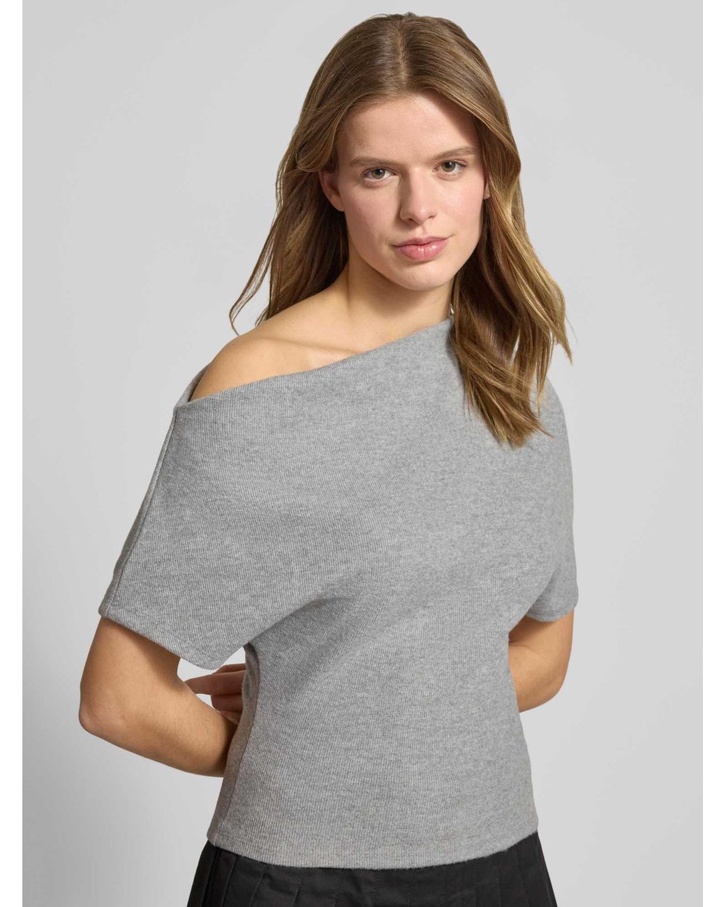 Gina Tricot Regular Fit T-Shirt in het Gray