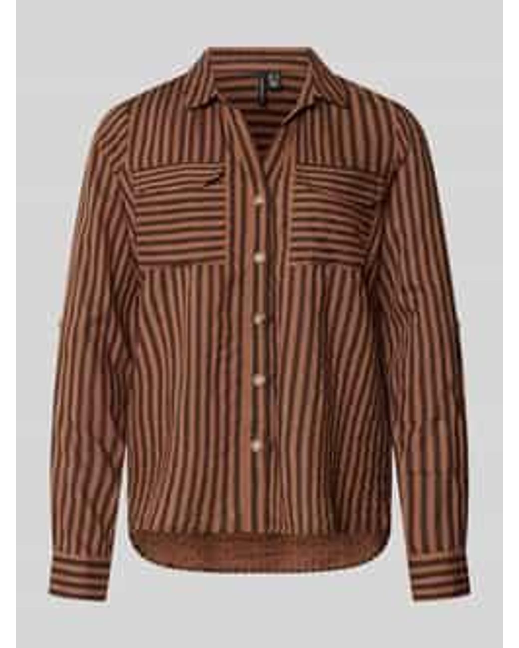 Vero Moda Blouses Lange Mouw in het Brown