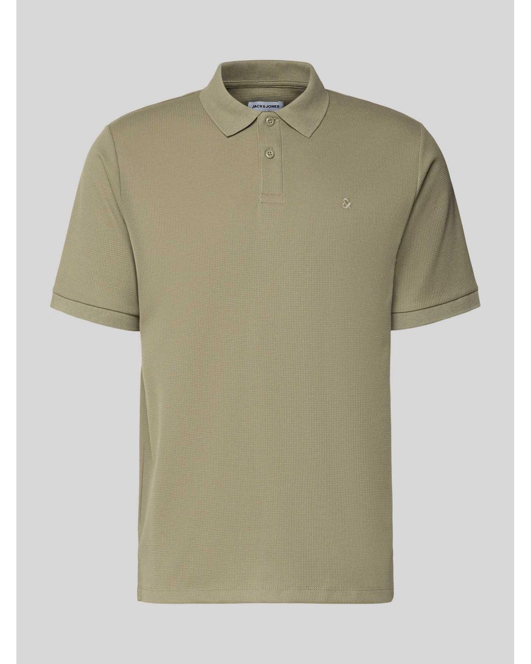 Jack & Jones Regular Fit Poloshirt Met Structuurpatroon Model 'Austin' in het Green voor heren