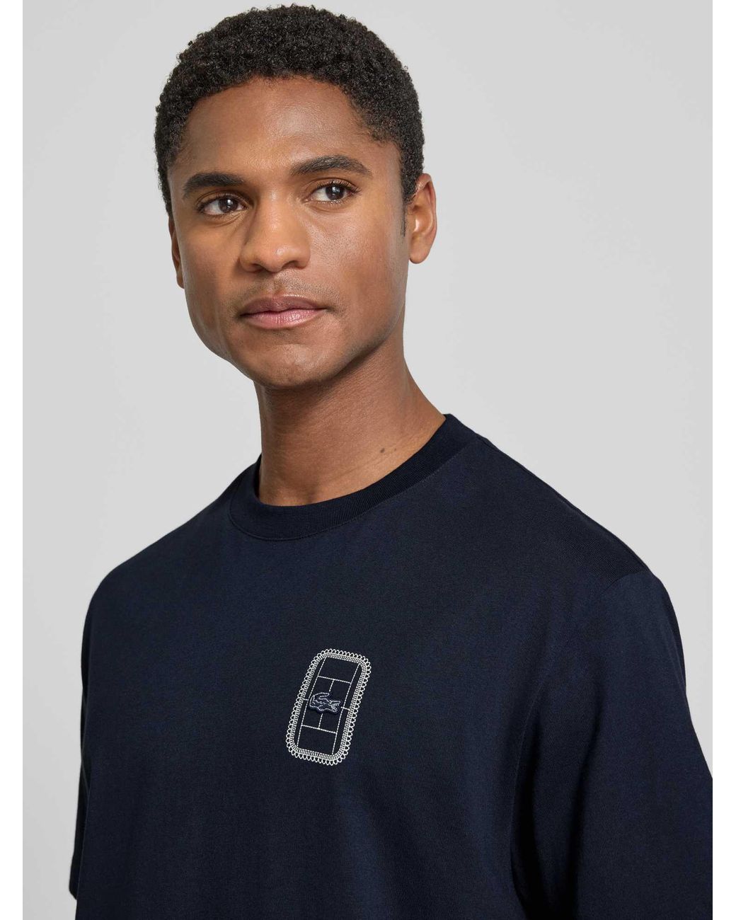 Lacoste T-Shirts in het Blue voor heren