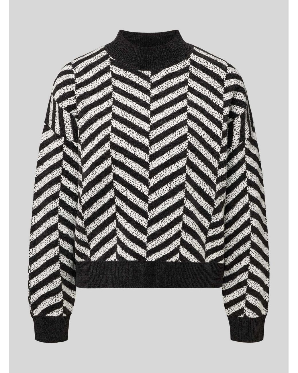 Comma, Gebreide Pullover in het Black