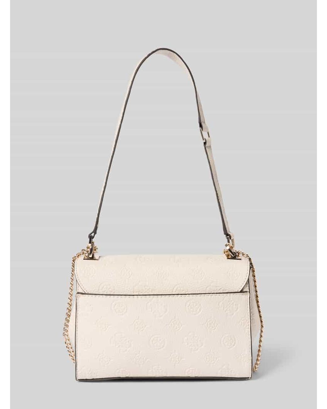 Guess Natural Handtasche mit Label-Applikation Modell 'CRESIDIA II'