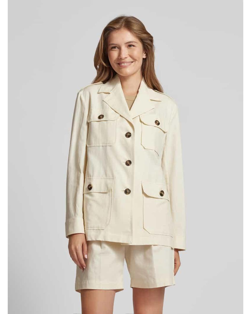 Weekend by Maxmara Natural Blazer Mit Reverskragen Modell 'Bacca'