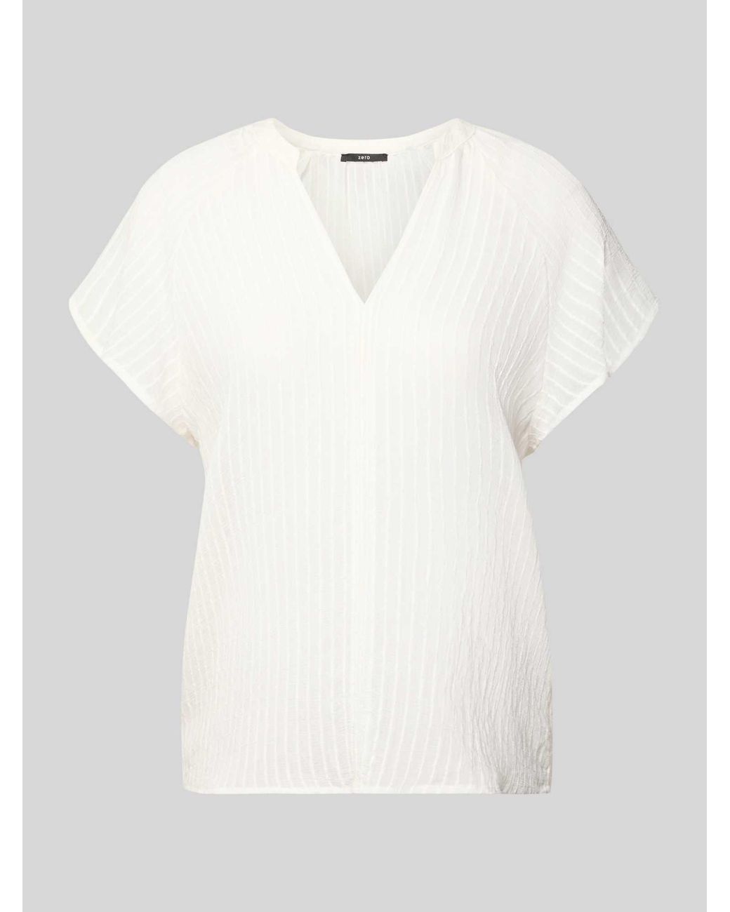 Zero Blouses Korte Mouw in het White