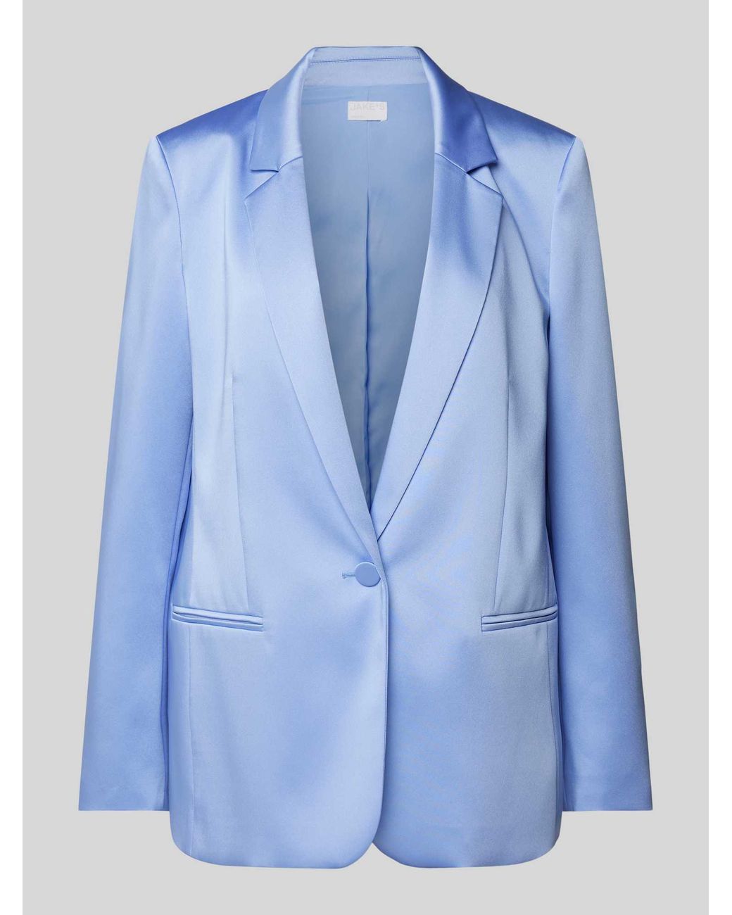 Jake*s Regular Fit Blazer Met Paspelzakken in het Blue