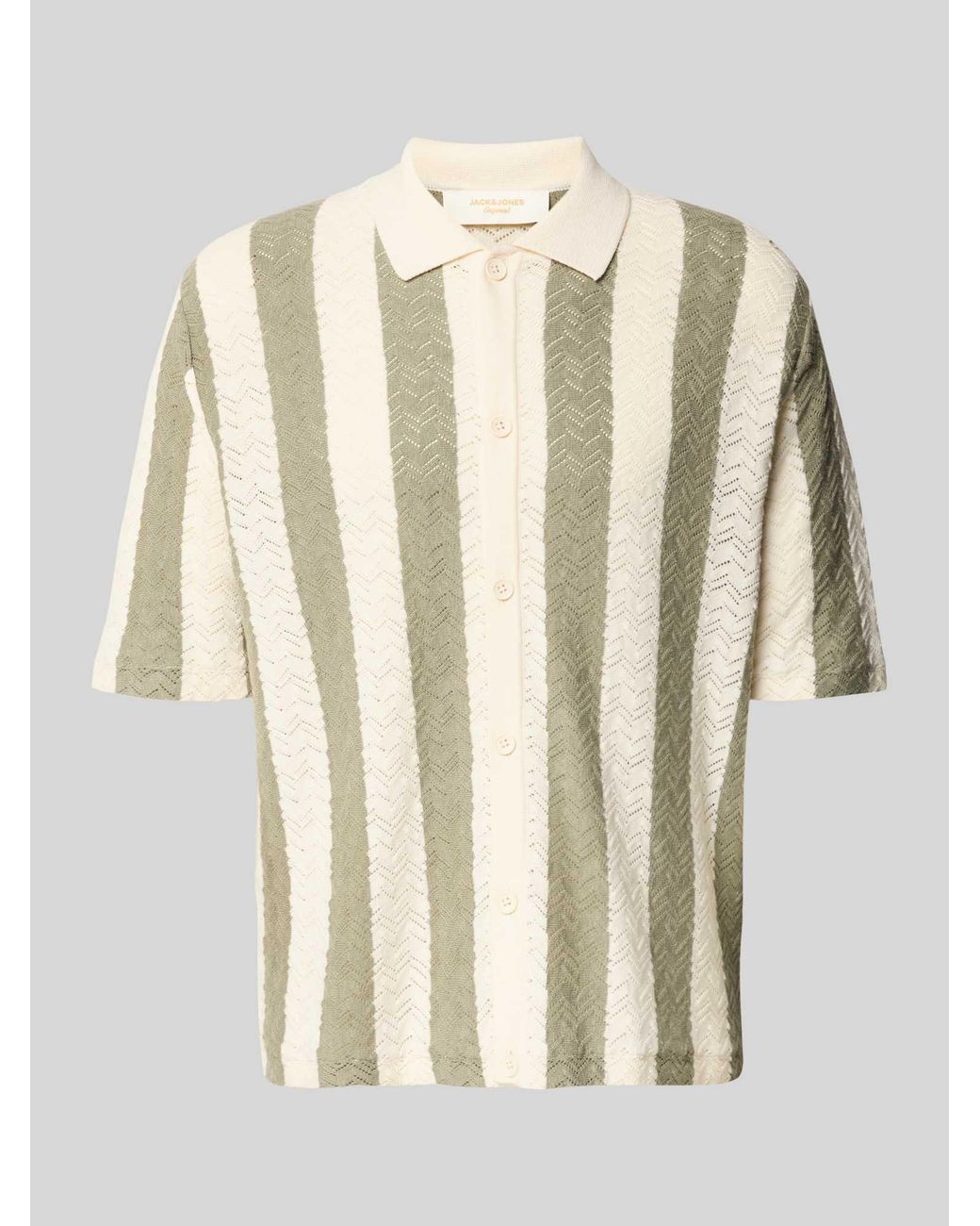 Jack & Jones Regular Fit Poloshirt Met Knoopsluiting Model 'Tyler' in het Natural voor heren