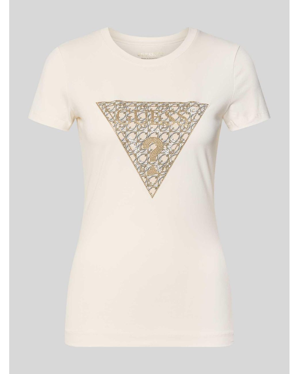 Guess T-Shirts in het Natural