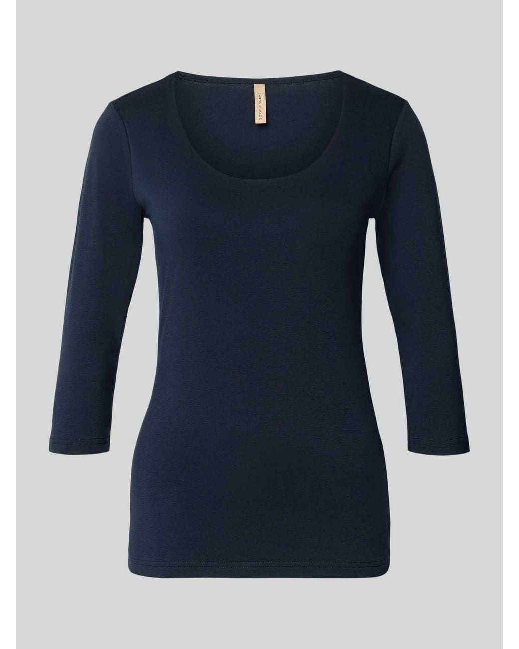 Soya Concept T-Shirt Met 3/4-Mouw Model 'Pylle' in het Blue