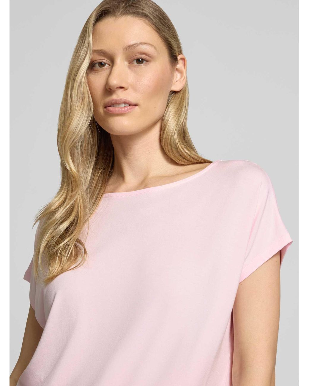 S.oliver Loose Fit T-Shirt Van Viscosemix in het Pink