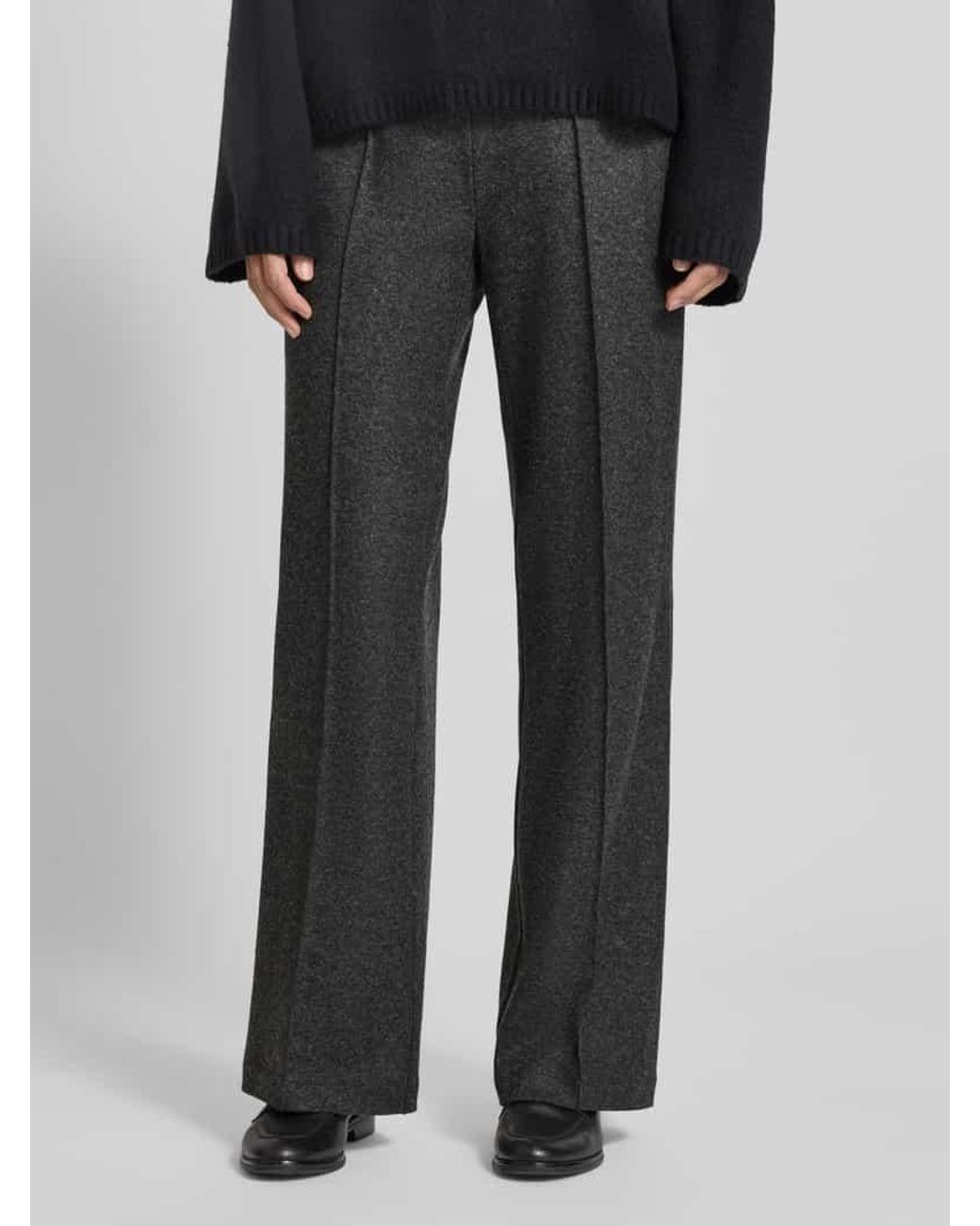 Cambio Gray Regular Fit Hose mit Woll-Anteil Modell 'AVA'