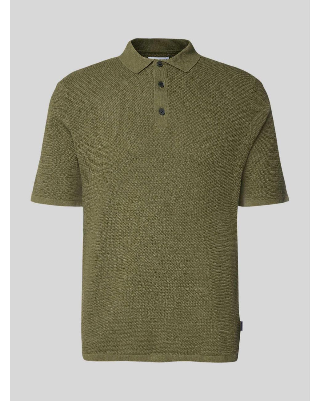Jack & Jones Regular Fit Poloshirt Met Structuurpatroon Model 'George' in het Green voor heren