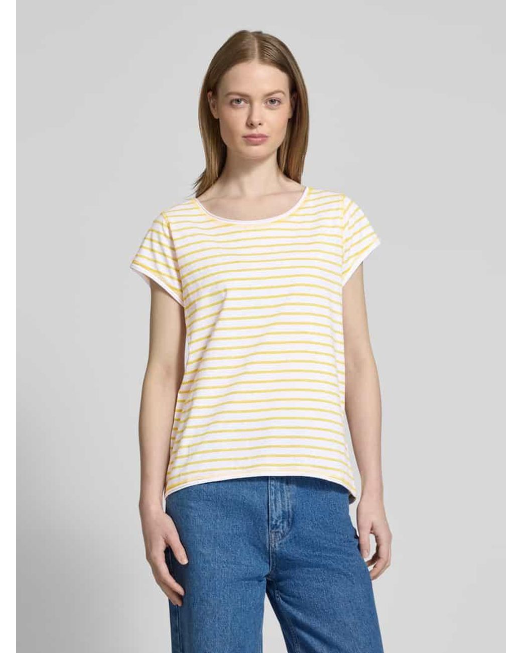 Christian Berg Women Natural T-Shirt mit Kappärmeln