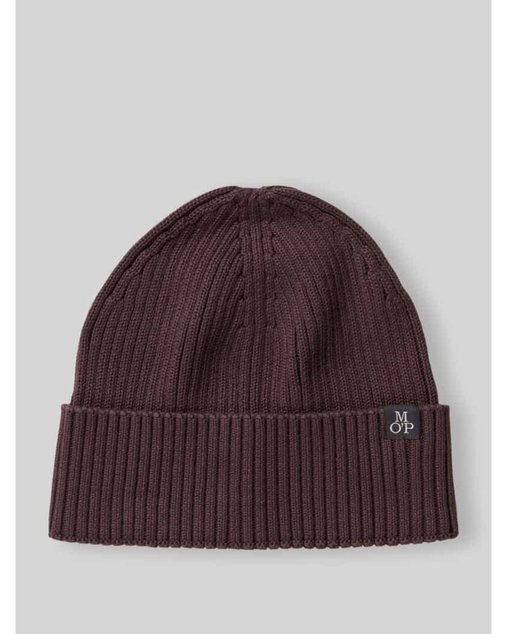 Marc O' Polo Mütze mit Label-Patch in Brown für Herren