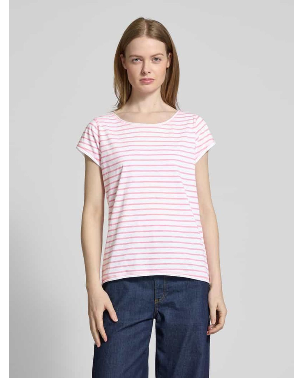 Christian Berg Women Pink T-Shirt mit Kappärmeln