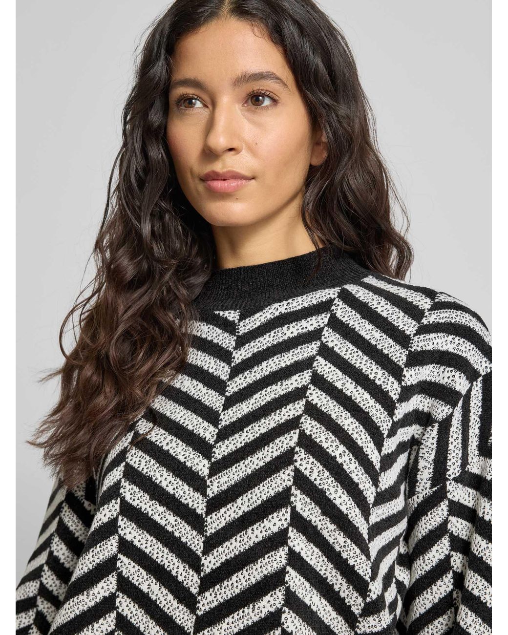 Comma, Gebreide Pullover in het Black