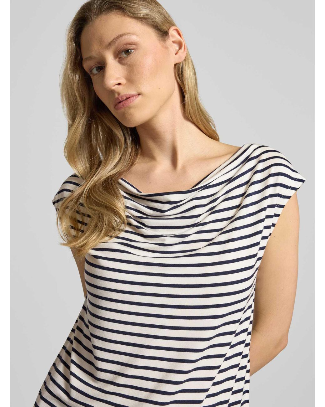 S.oliver Loose Fit T-Shirt Van Viscosemix in het Blue