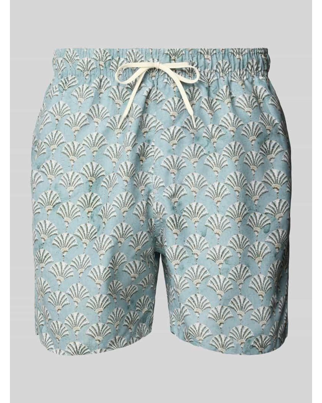 SELECTED Badehose mit elastischem Bund in Blue für Herren