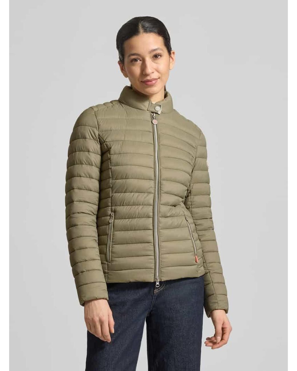 Frieda & Freddies Green Steppjacke mit Zweiwege-Reißverschluss Modell 'JUDY'