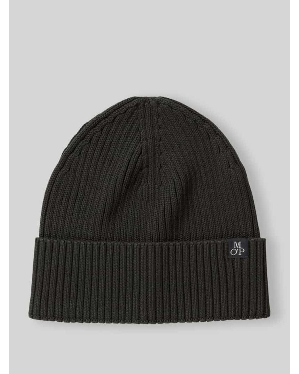 Marc O' Polo Mütze mit Label-Patch in Black für Herren