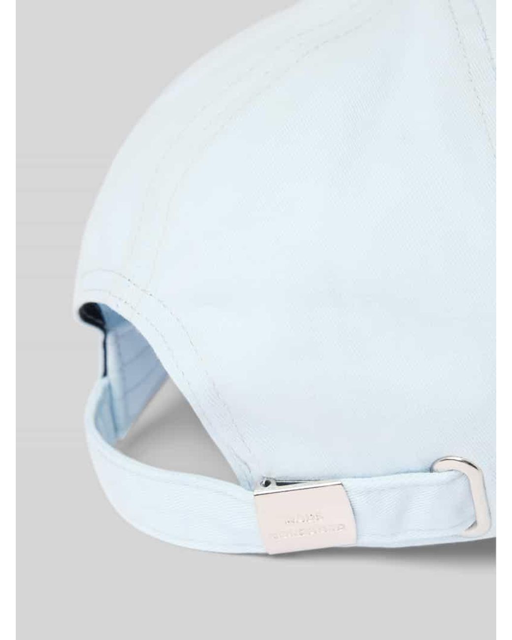 Mads Nørgaard White Basecap mit Label-Stitching