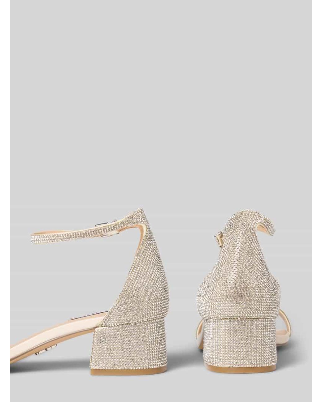 Steve Madden Natural Sandalette mit Strasssteinbesatz Modell 'Gena'