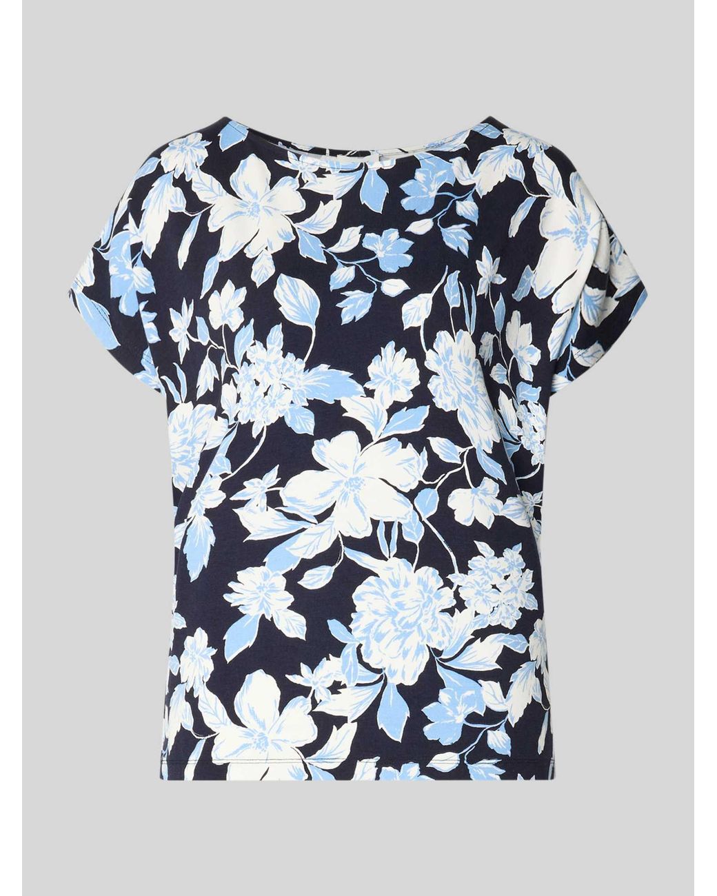 S.oliver Oversized T-Shirt Van Viscosemix in het Blue