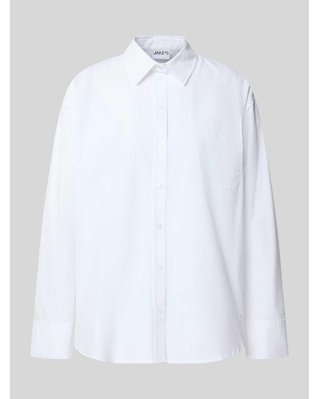 Jake*s Relaxed Fit Blouse Met Borstzak in het White