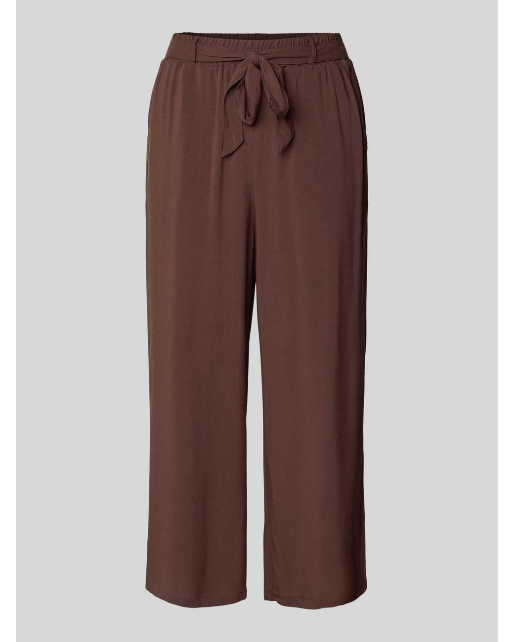 Soya Concept Culotte Van Viscose Met Strikceintuur in het Brown