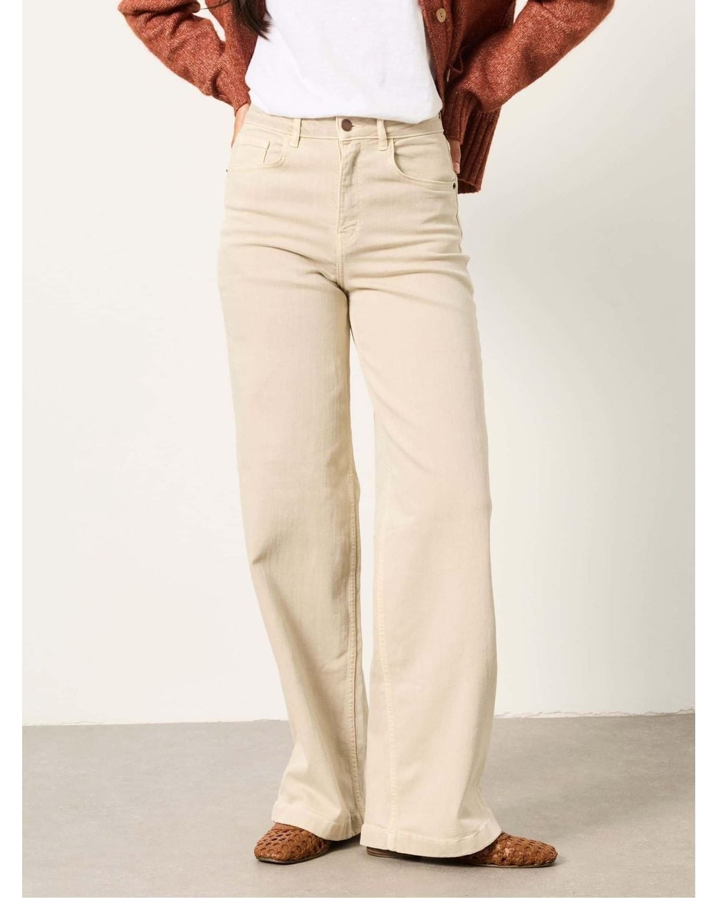FatFace Natural Welling Wide Leg Wide Leg Jeans