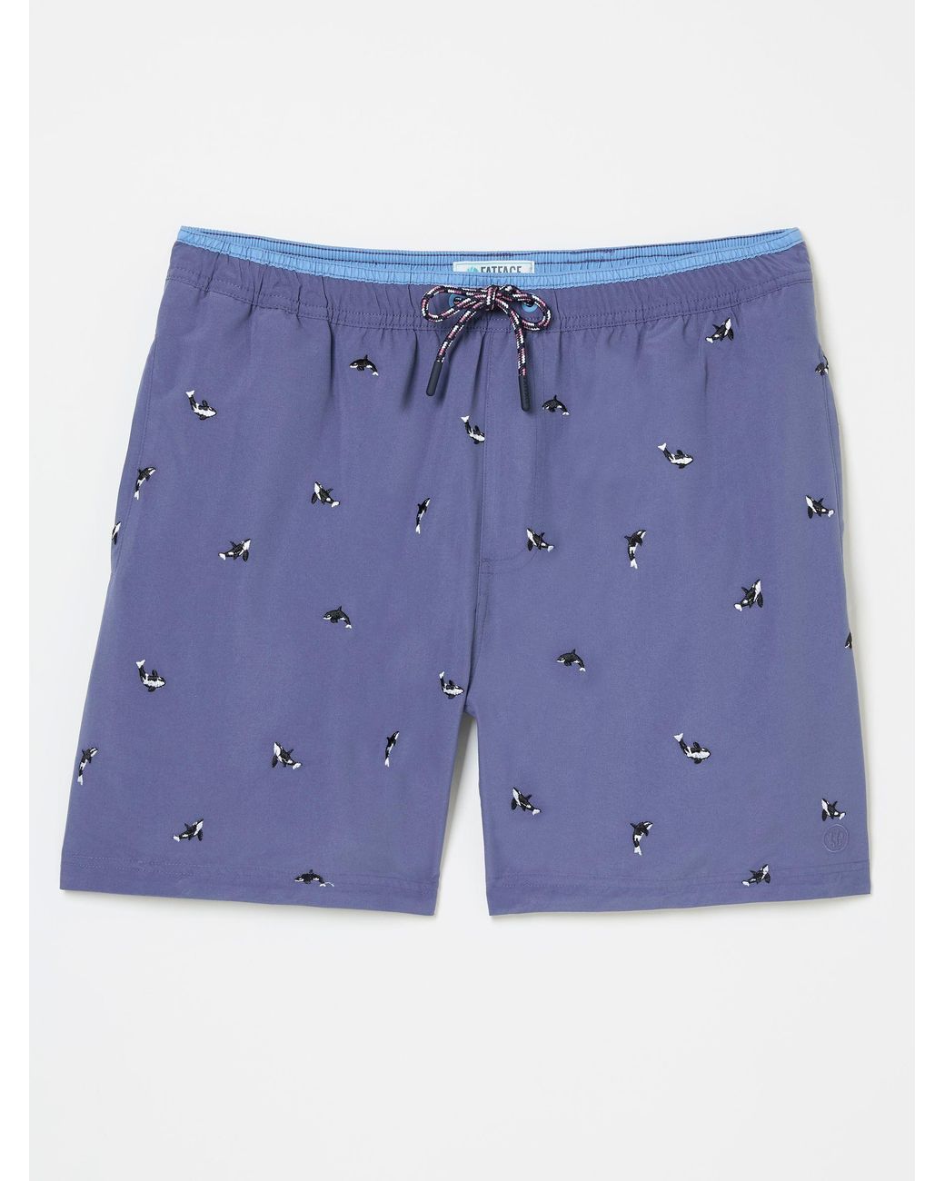 FatFace Blue Trevose Swim Shorts for men