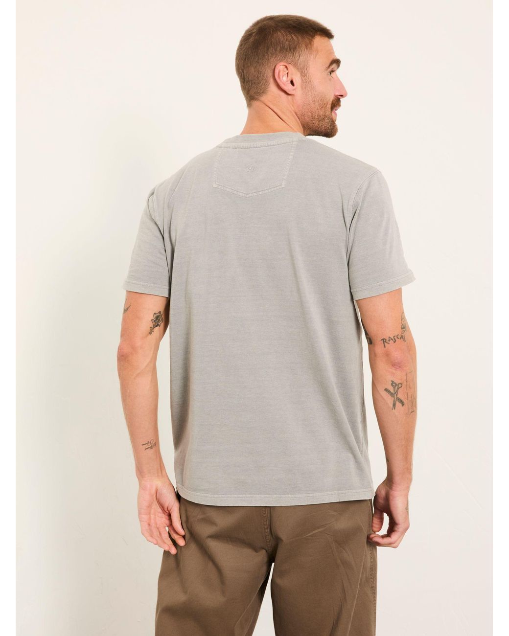 FatFace Gray Vinyl Bike Graphic Tshirt for men