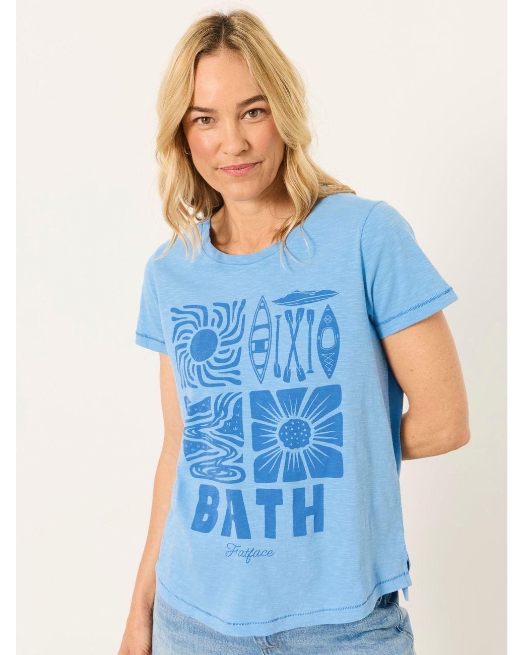 FatFace Blue Aloa Land Tee