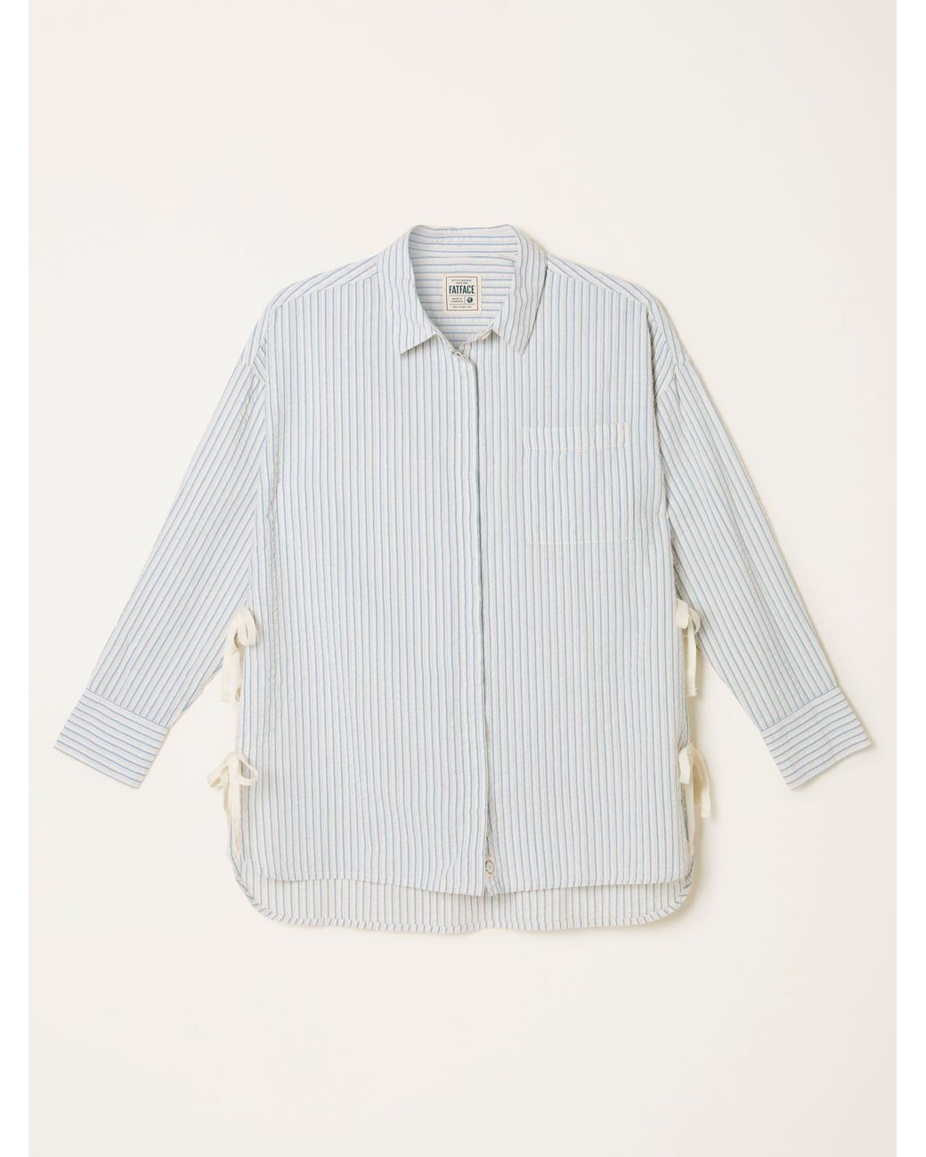 FatFace White Skyla Petite Stripe Shirt