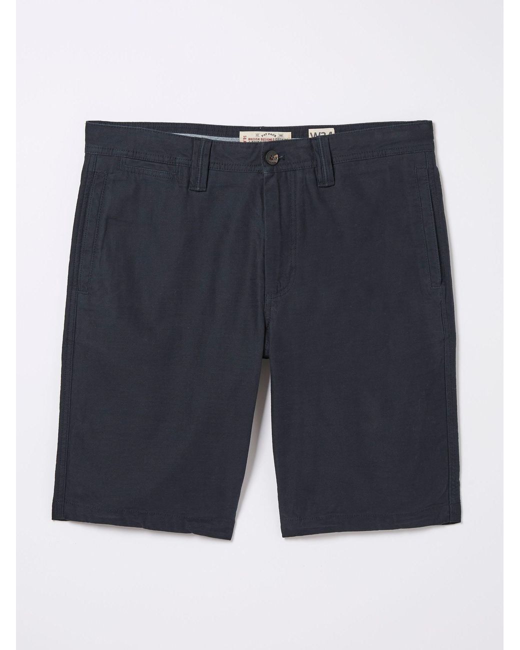 FatFace Blue Stow Flat Front Shorts for men