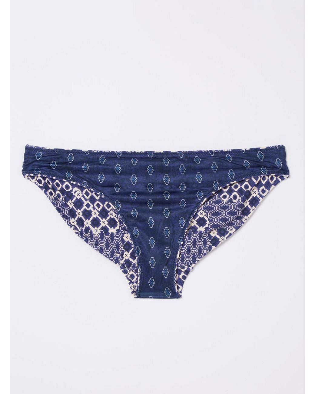 FatFace Blue Mila Patchwork Geo Bikini Bottoms