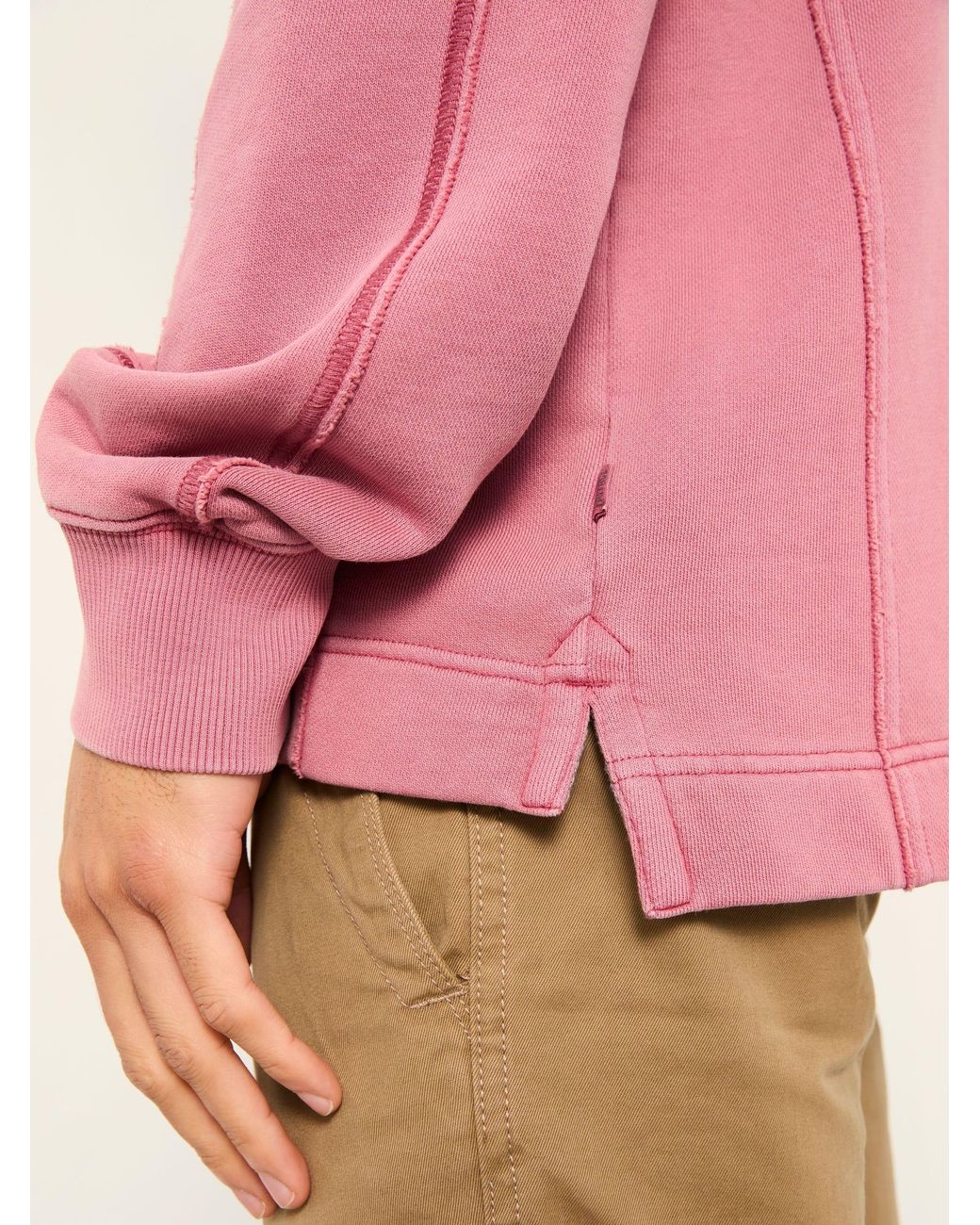 FatFace Pink Otterton Crew Neck Sweatshirt for men