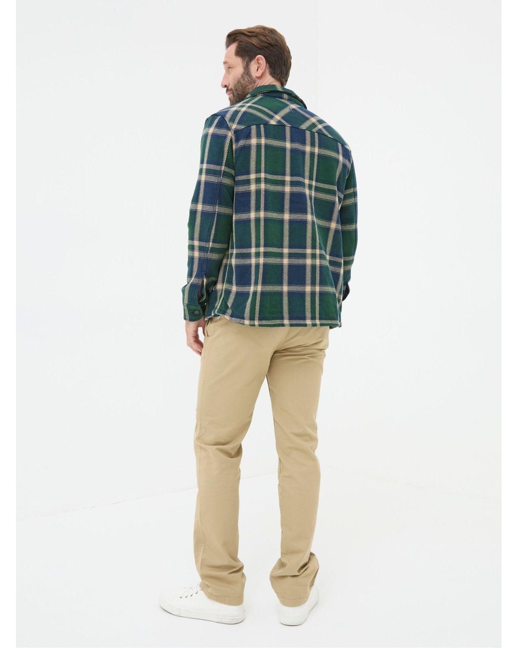 FatFace White Modern Coastal Chinos for men
