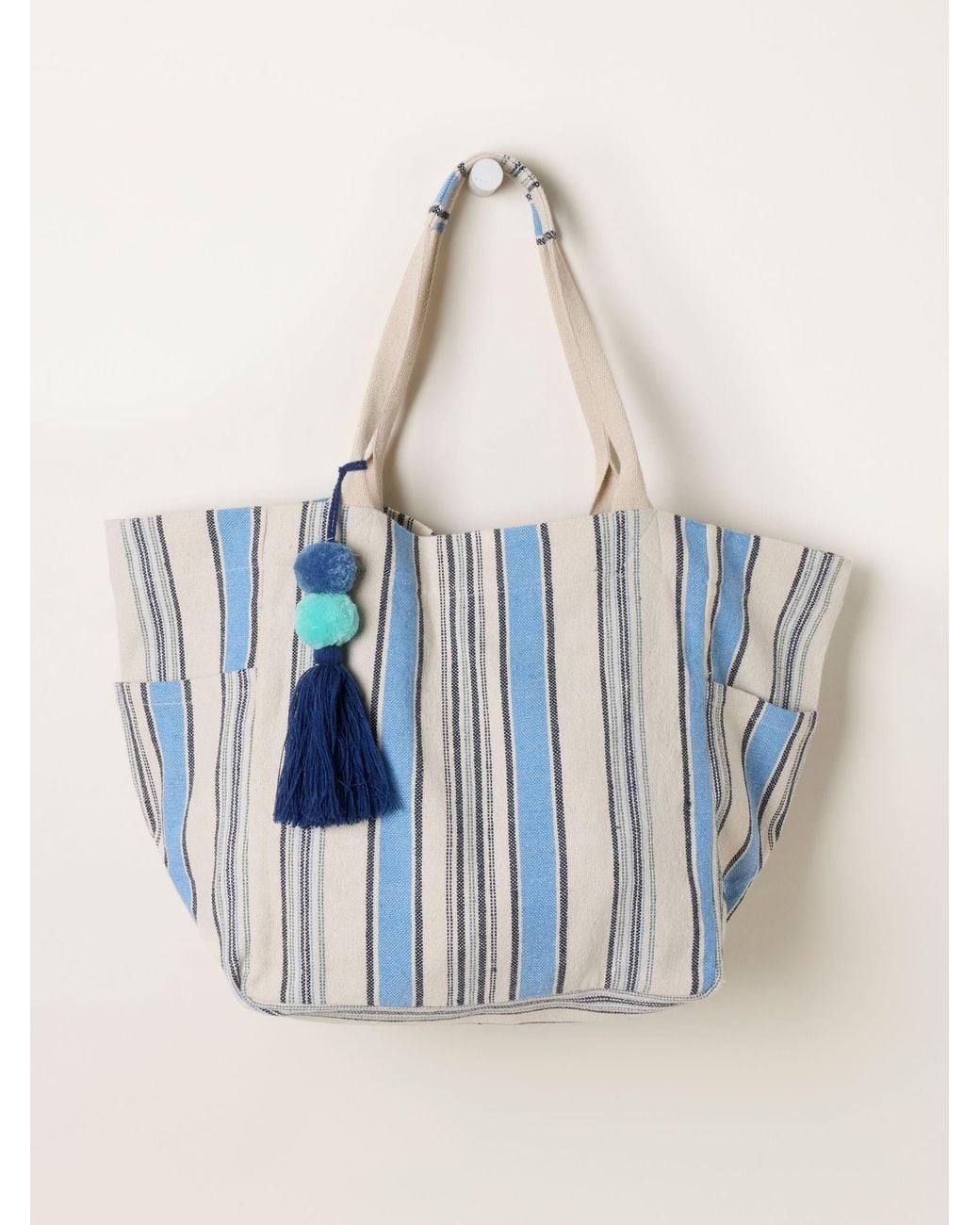 FatFace Blue Stripe Tote Bag