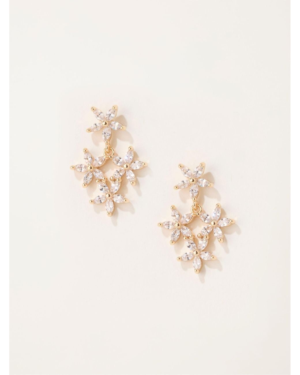 FatFace Natural Fatface Tone Flower Party Earrings