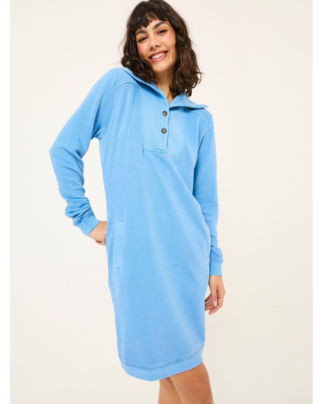 FatFace Blue 100% Cotton Willa Sweat Dress