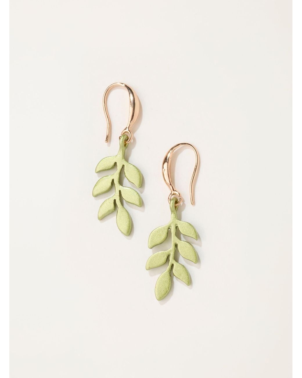 FatFace Natural Fatface Leaf Drop Earrings