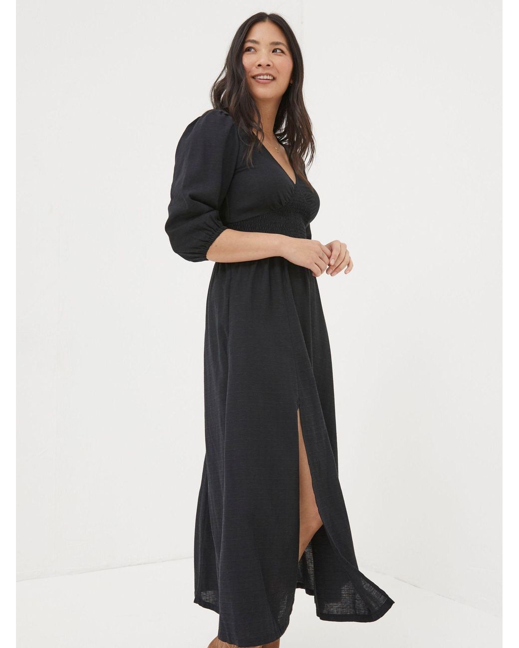 FatFace Green Rene Midi Dress