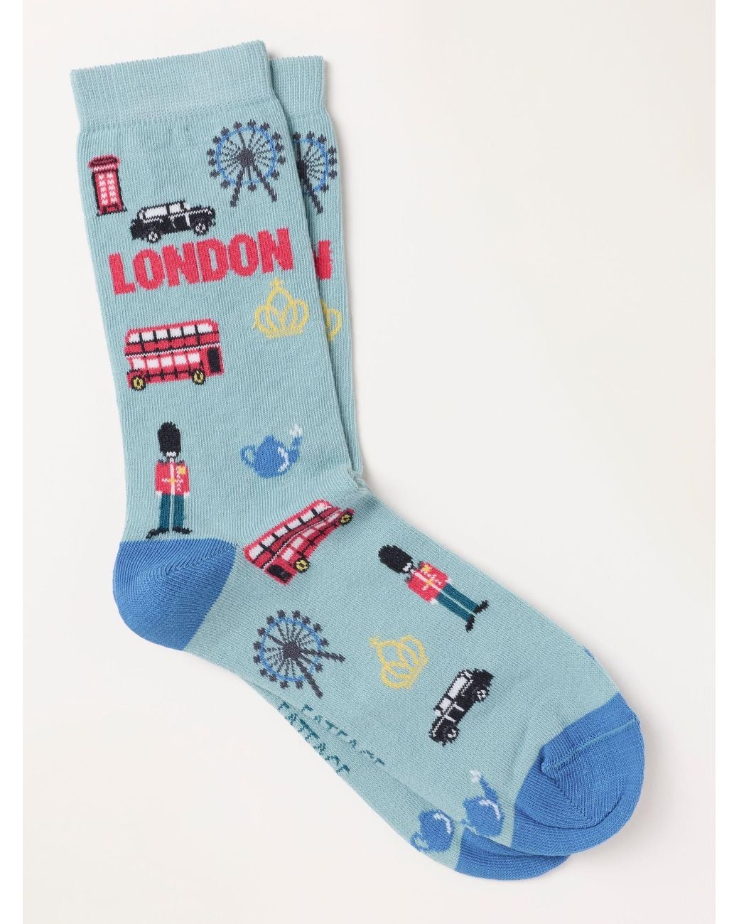 FatFace Blue Fatface Haze London Socks